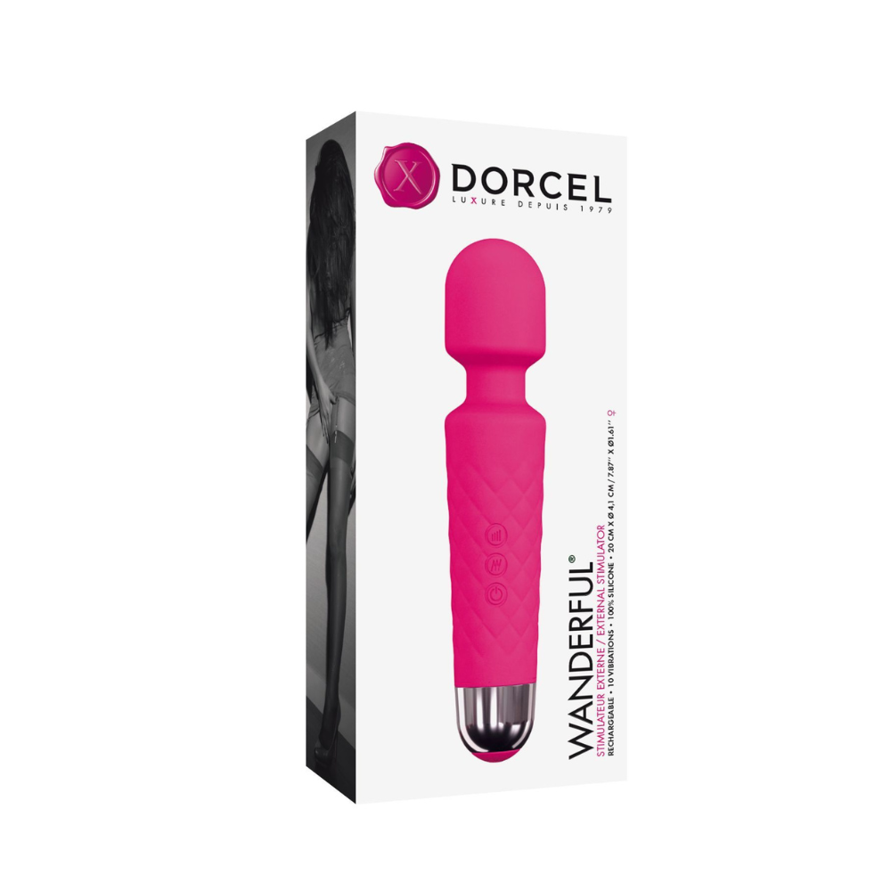 Мінівібромасажер Dorcel Wand Wanderful Magenta