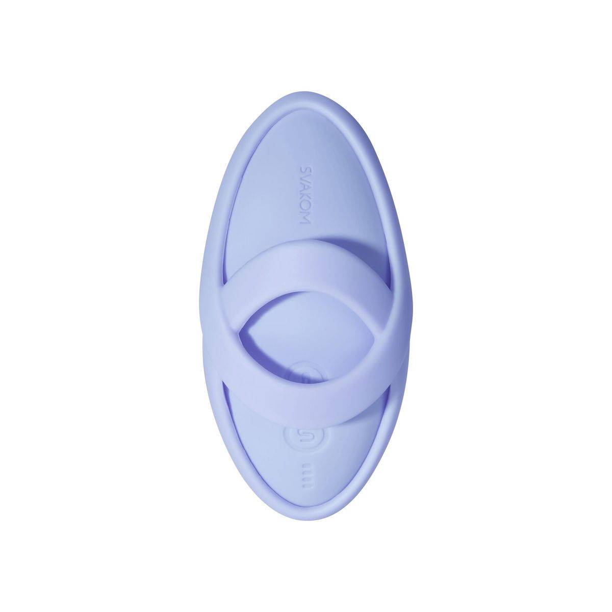 Смарт-вібратор для клітора Svakom Echo 2 Sky Blue, підігрів до 38 &deg;C, знімна насадка на палець