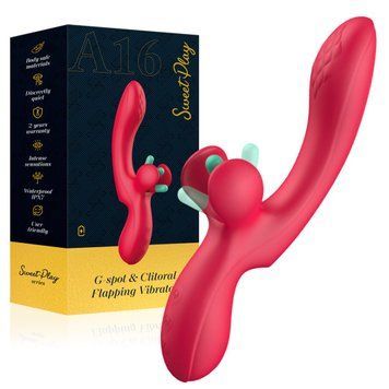 Вибратор Erospace Sweet Play GSpot & Critoral Flappinng Vibrator A16