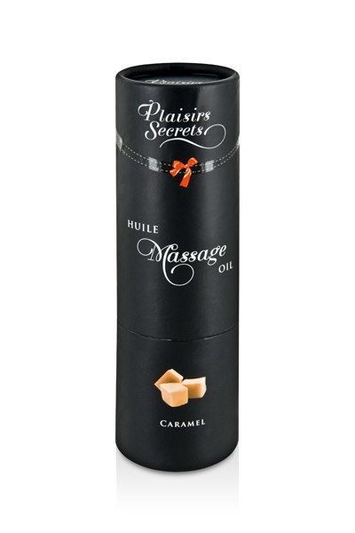 Массажное масло Plaisirs Secrets Caramel с афродизиаками (59 мл)