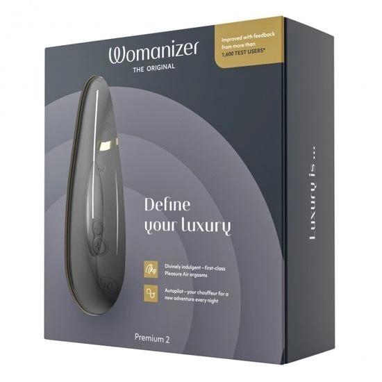 Вакуумный клиторальный стимулятор Womanizer Premium 2 BLACK