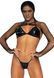Комплект белья Leg Avenue Bikini top, g-string & shrug One size Black, фетиш-болеро, лиф, стринги