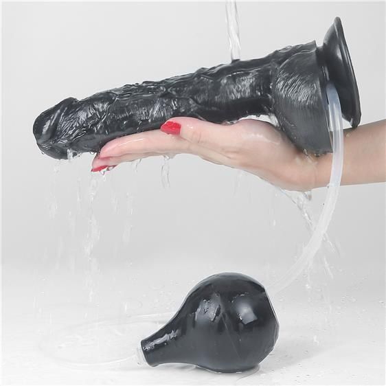 Фалоімітатор з імітацією еякуляції Squirt Extreme Dildo 10" Black