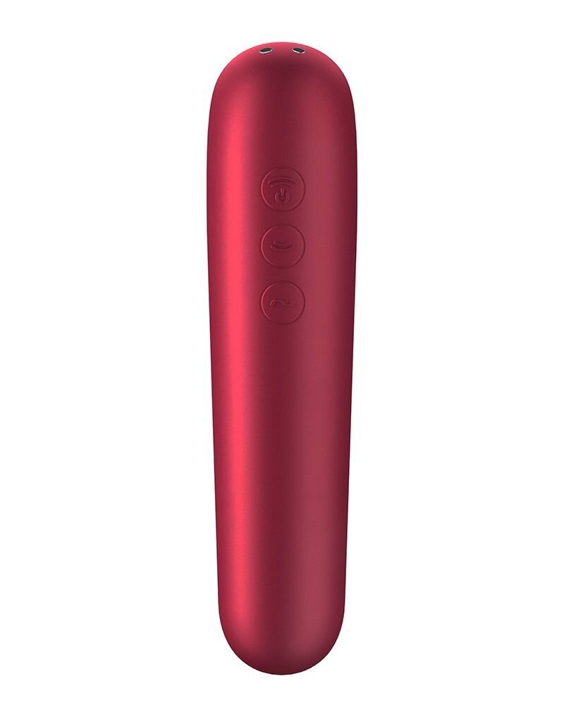 Смарт-вибратор и вакуумный стимулятор 2в1 Satisfyer Dual Love Pink