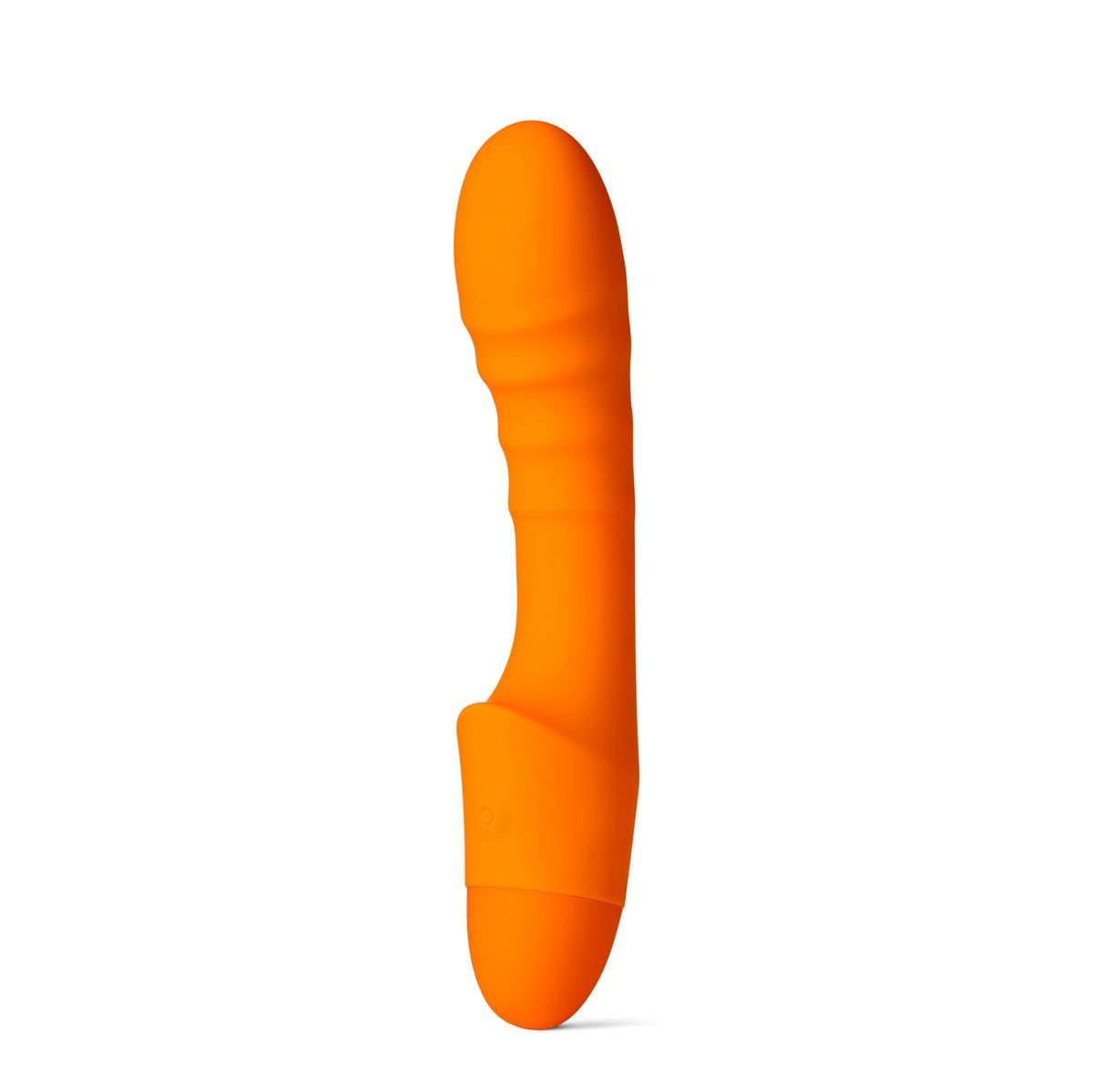 Ребристий вібратор для точки G Pash Ribbed G-spot Vibrator So Divine, помаранчевий