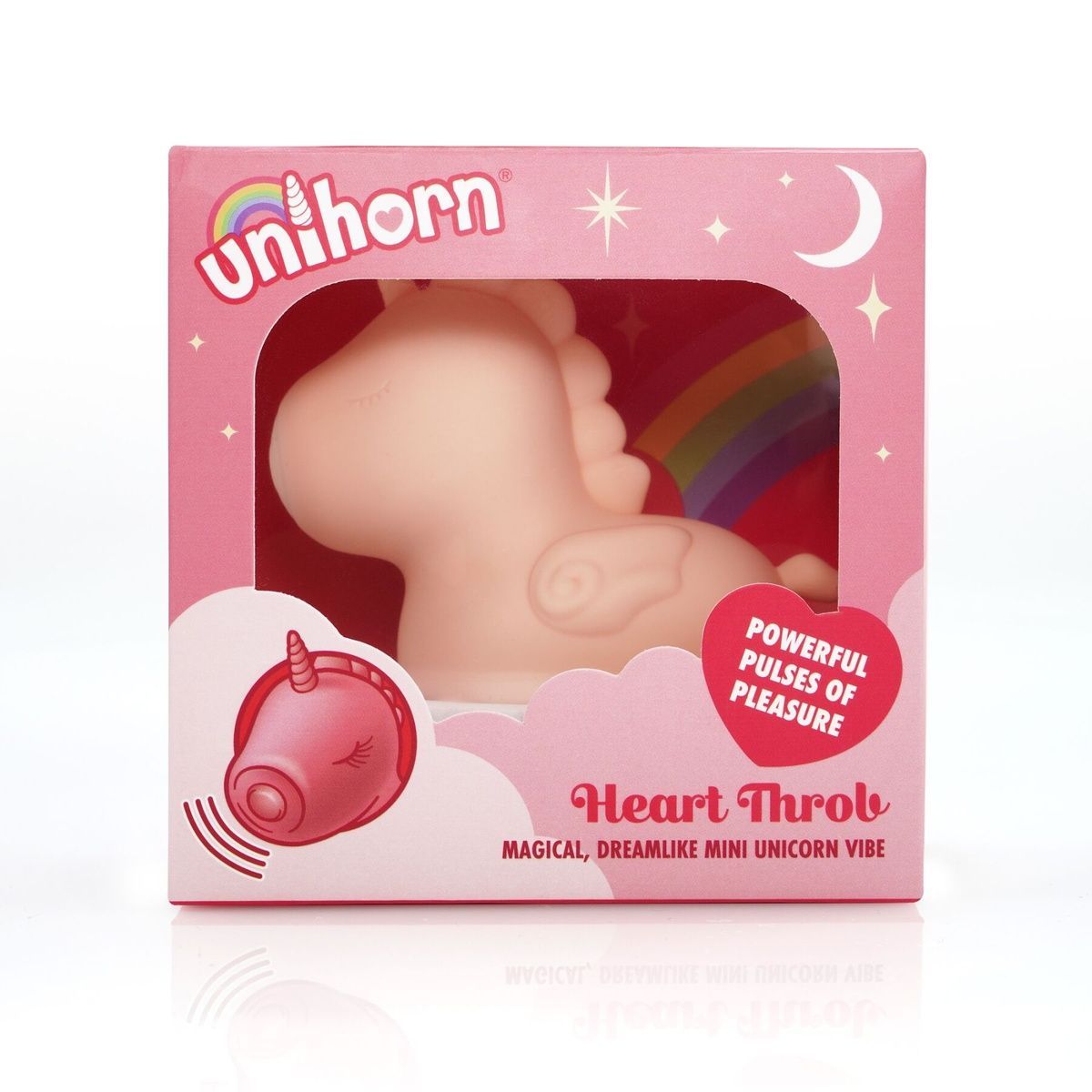 Вибратор-единорожка Unihorn &ndash; Heart Throb, с пульсацией