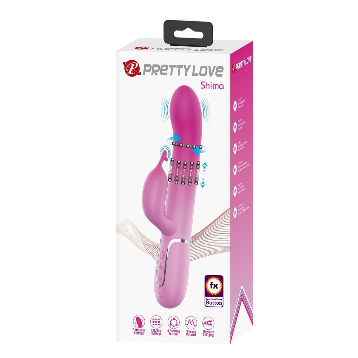 Вібратор-кролик Pretty Love Shima Pink
