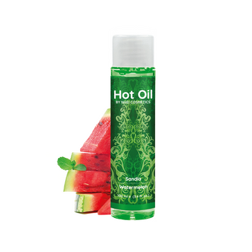 Согревающее съедобное массажное масло HOT OIL Nuei, арбуз, 100 мл