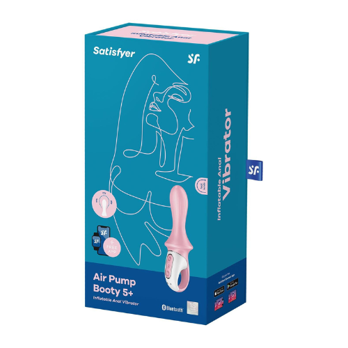 Анальный смарт-вибратор Satisfyer Air Pump Booty 5+, надувается