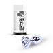 Анальная пробка Jewellery Silver Heart Plug Clear d 2,7 см