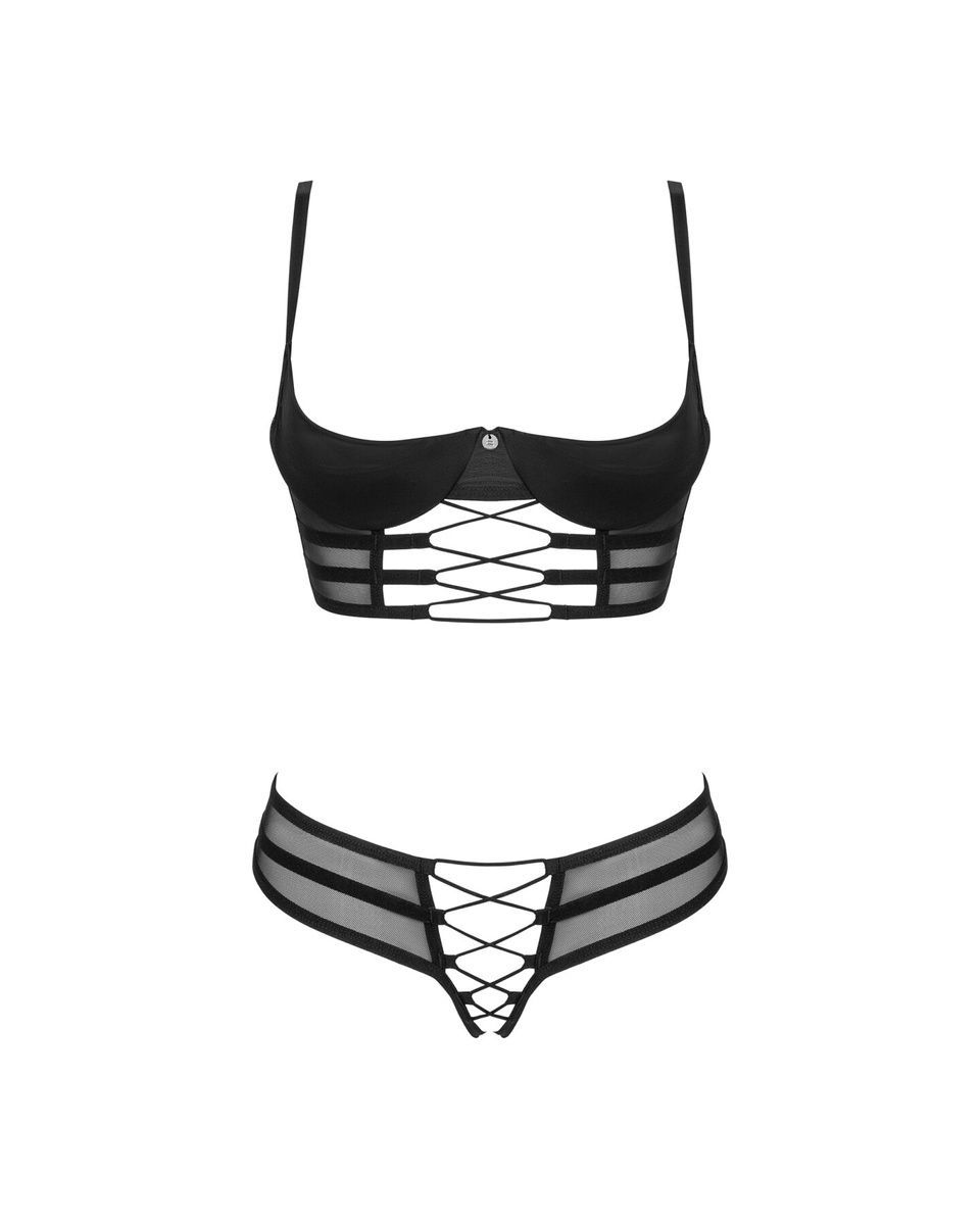 Комплект Obsessive Roxelia 2-pcs crotchless set  , XS/S