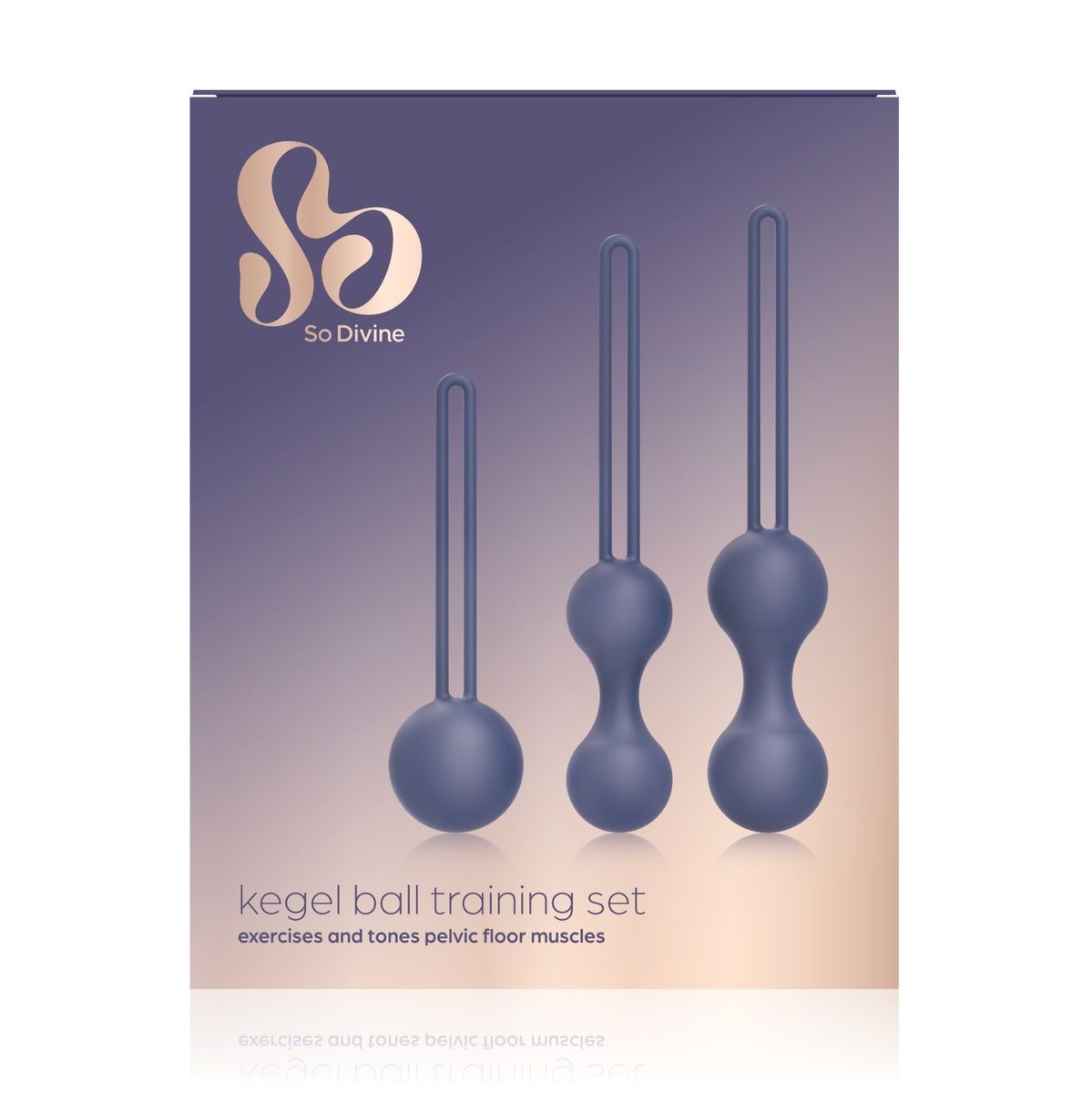 Набор вагинальных шариков Menopause Kegel Ball So Divine, 36 г, 62 г і 96 г