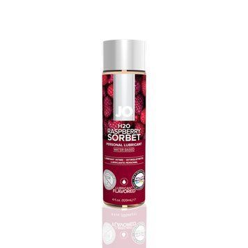 Смазка на водной основе JO H2O &mdash; Raspberry Sorbet (120 мл) без сахара, растительный глицерин