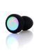 Анальна вібропробка Silicone Black Plug Disco Flashlight, d 3.7 см