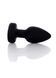Анальна вібропробка Silicone Black Plug Disco Flashlight, d 3.7 см