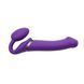 Безремневой страпон с вибрацией Strap-On-Me Vibrating Violet L, диам. 4,2 см, пульт ДУ, регулируемый