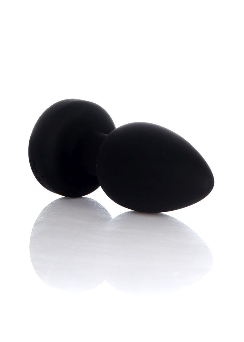 Анальна вібропробка Silicone Black Plug Disco Flashlight, d 3.7 см