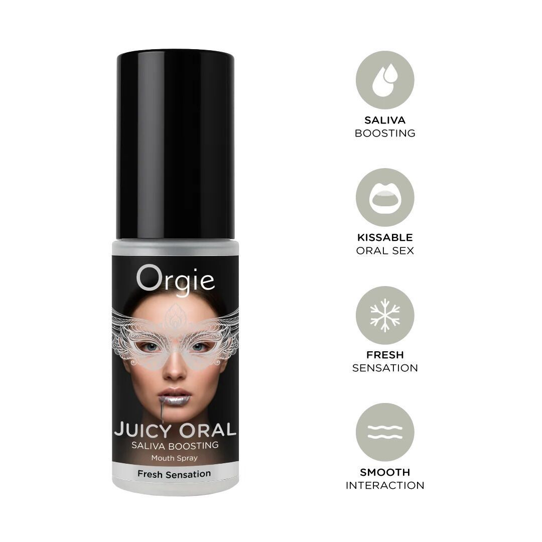 Спрей для усиления слюноотделения Orgie Juicy Oral со вкусом мяты, 15 мл
