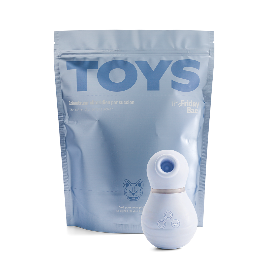 Вакуумний стимулятор для клітора TOYS + кейс-песик шіба-іну Friday Bae