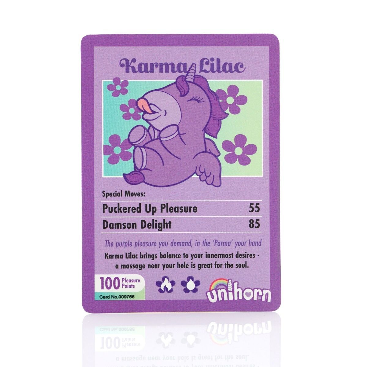 Вибратор-единорожка Unihorn &ndash; Karma Lilac, с пульсацией