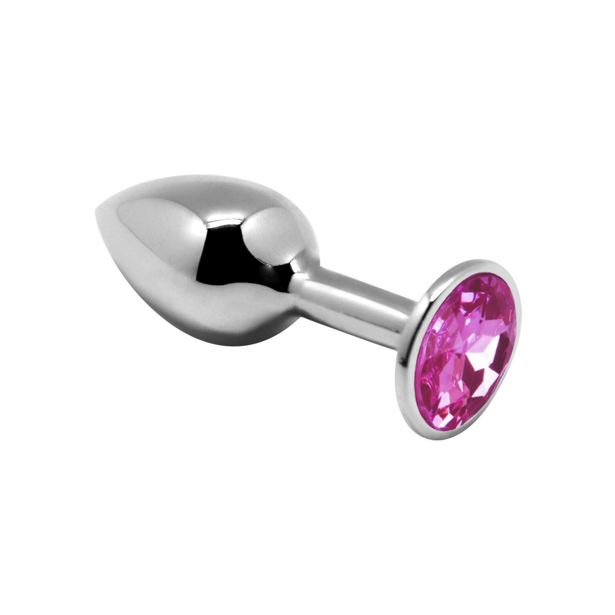 Металева анальна пробка з кристалом Alive Mini Metal Butt Plug Pink M