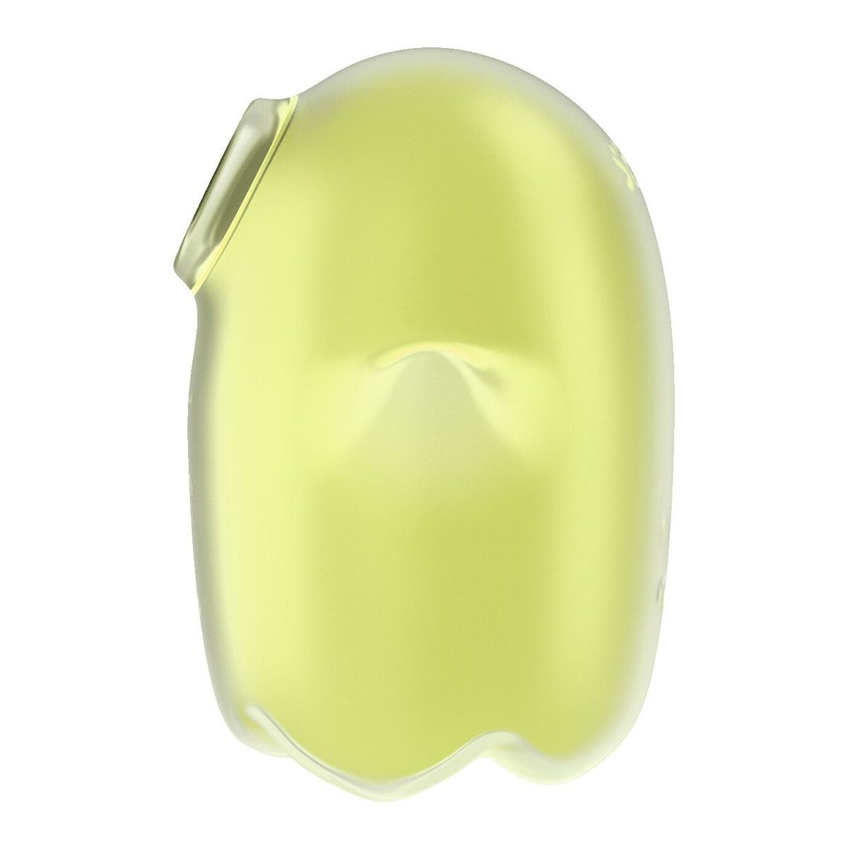 Вакуумный клиторальный стимулятор с вибрацией Satisfyer Glowing Ghost Yellow, светится в темноте