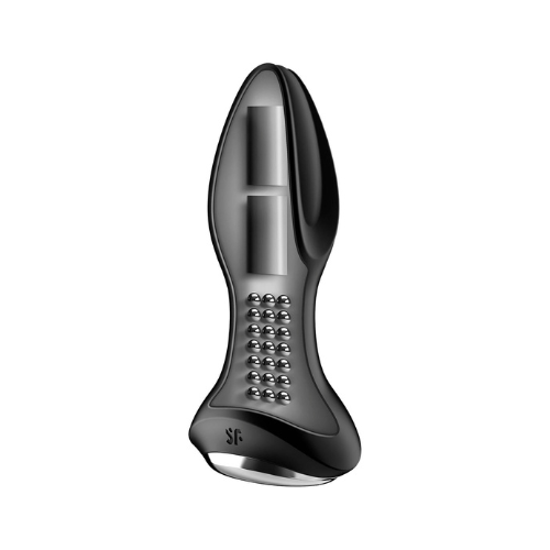 Анальна смарт вібропробка із перлинним масажем Satisfyer Rotator Plug 2+ Black