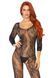 Бодистокинг Leg Avenue Swirl Lace Bodystocking One size Black, ажурная ткань, доступ