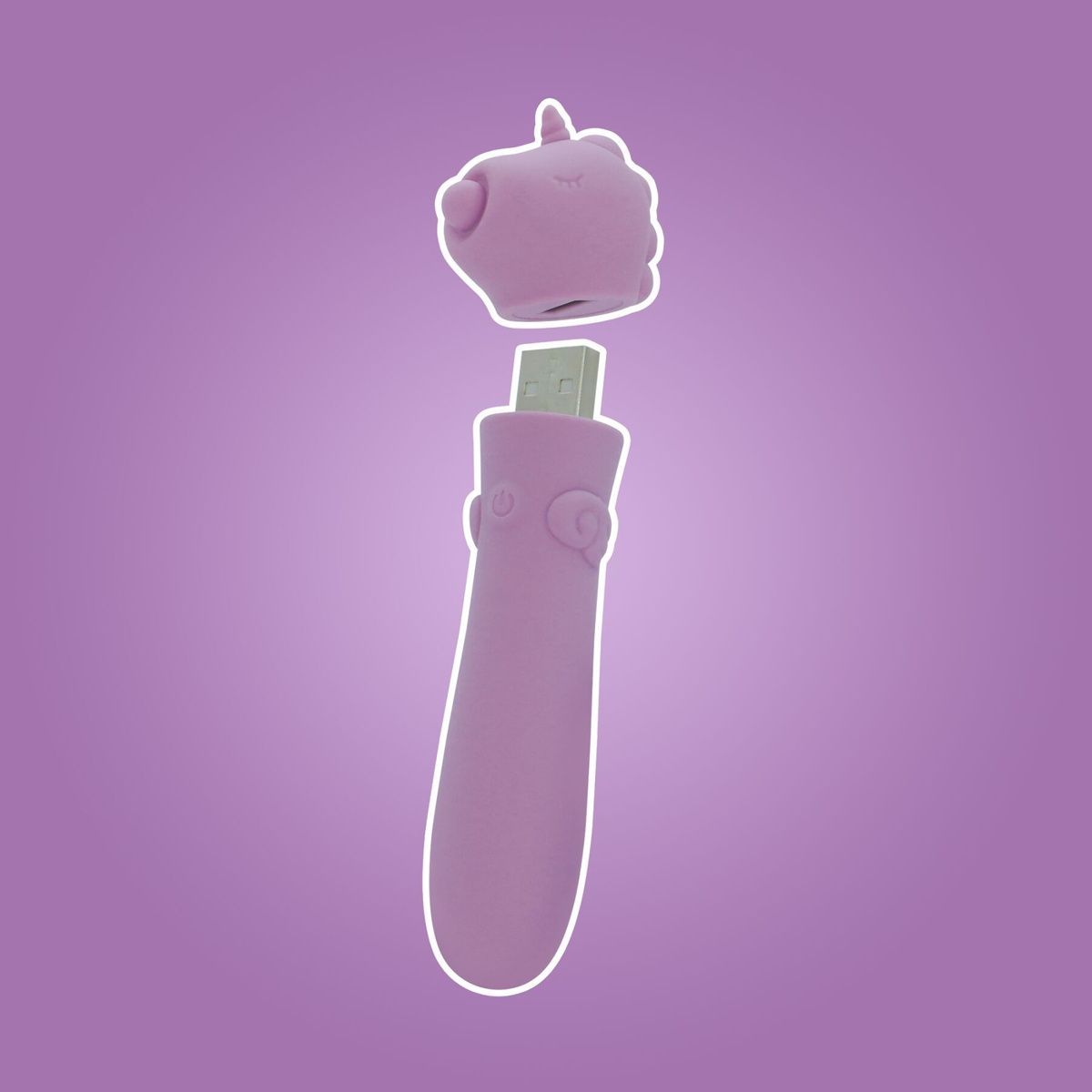 Вібратор-єдиноріжка Unihorn USB Bullet &ndash; Karma Lilac, віброкуля, USB-зарядка, 10 режимів