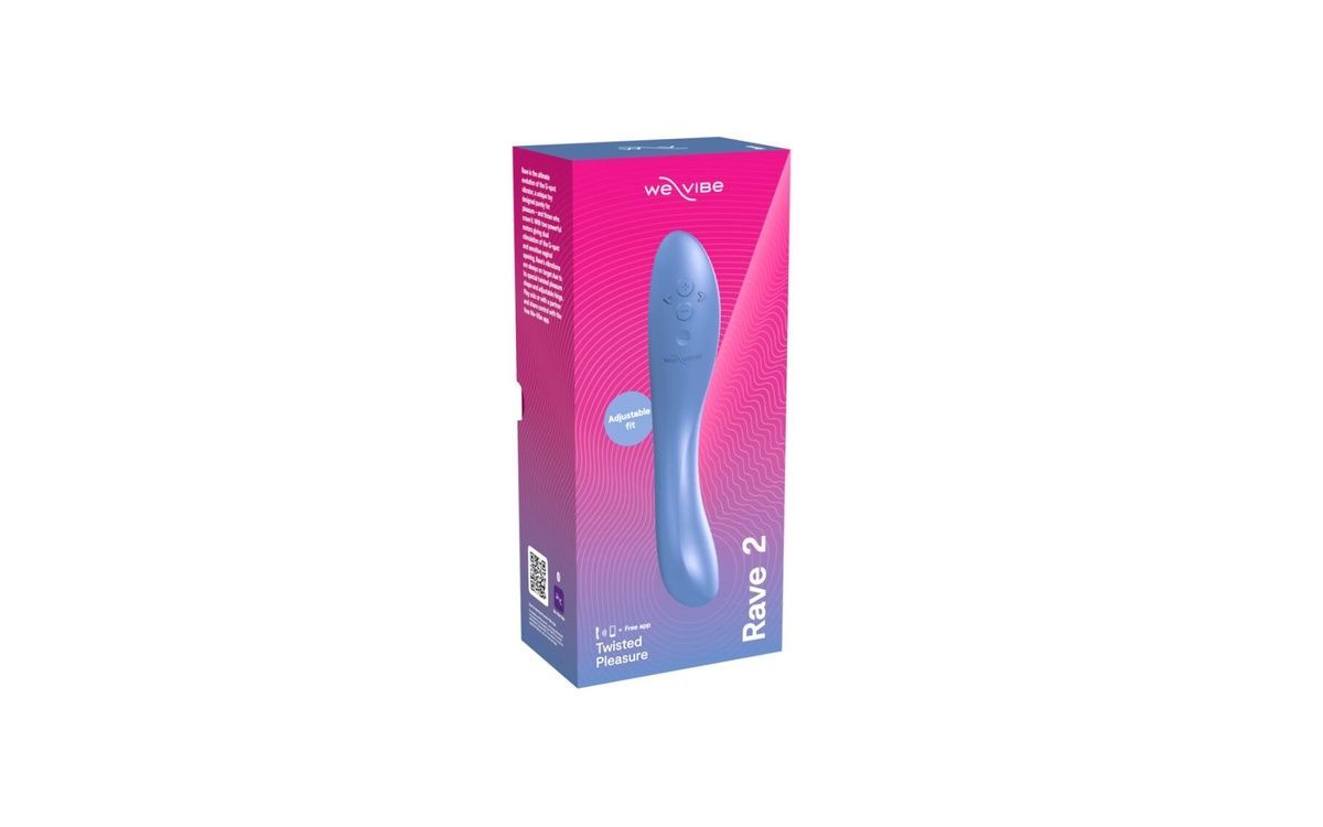 Смарт-вібратор We-Vibe Rave 2 Twisted Pleasure Blue, для точки G та входу в піхву, 2 мотори
