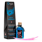 Набор для массажа Orgie &ndash; Sexy Therapy Cotton Candy (100 мл), съедобное разогревающее масло + перышко