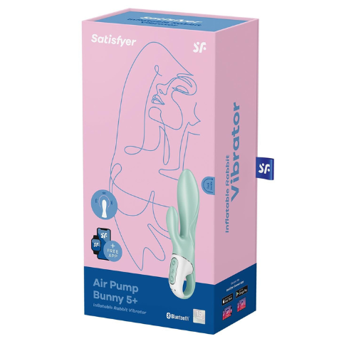 Смарт вибратор-кролик Satisfyer Air Pump Bunny 5+, надувается