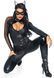 Эротический костюм супергероя-кошечки Leg Avenue Wicked Kitty комбинезон, пояс, маска, ушки, S