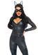 Эротический костюм супергероя-кошечки Leg Avenue Wicked Kitty комбинезон, пояс, маска, ушки, S