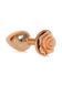 Анальная пробка Jewellery Red Gold Rose Plug Peach, 2,7 см