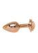 Анальная пробка Jewellery Red Gold Rose Plug Peach, 2,7 см