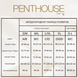 Бэби-долл с ажурным браллетом и высоким разрезом Penthouse - Sweet Beast Black L/XL