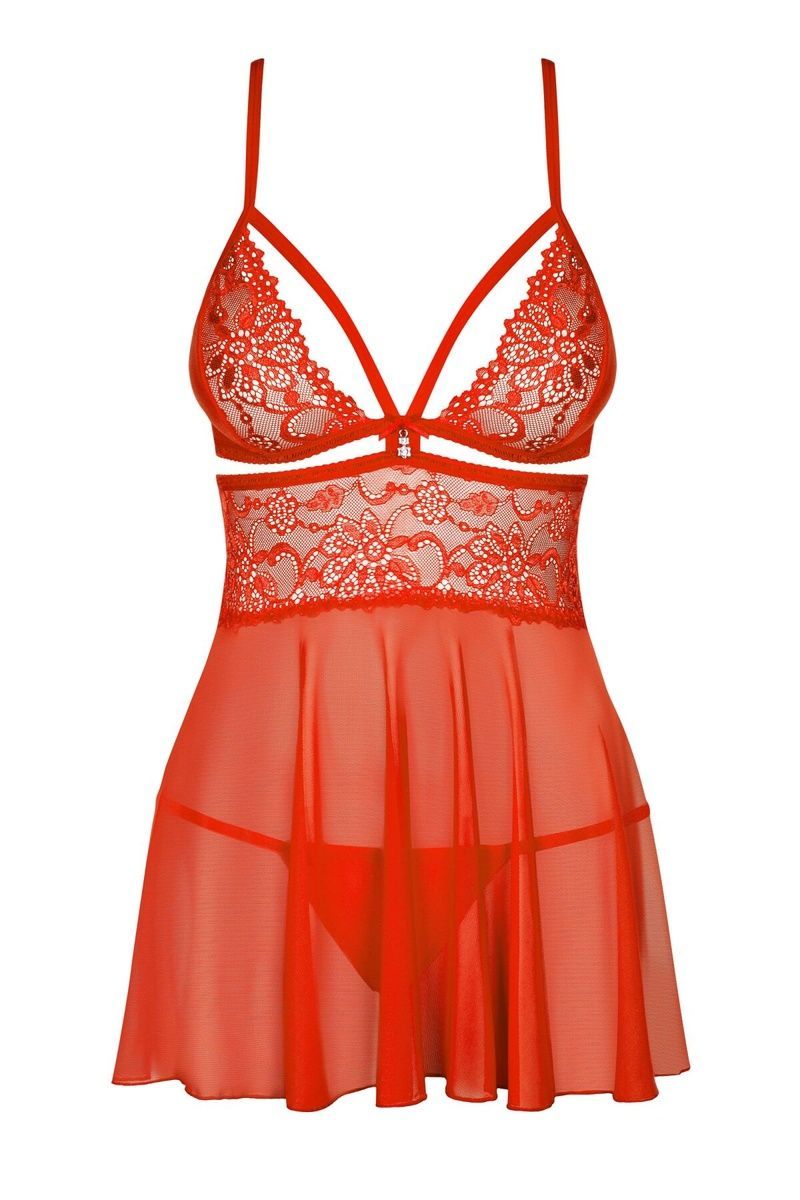 Бэби-долл Obsessive 838-BAB-3 babydoll & thong , S/M