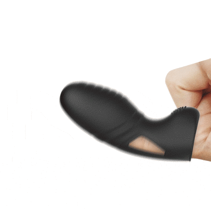 Вібронасадка на палець Pretty Love Alan Finger Vibrator Black