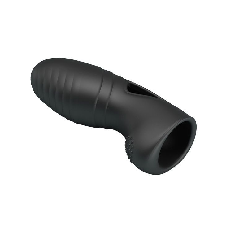 Вібронасадка на палець Pretty Love Alan Finger Vibrator Black