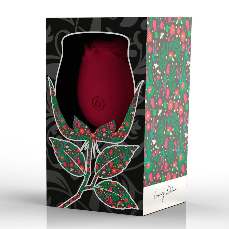 Вакуумний стимулятор для клітора Rose Air Wave Mia, червоний