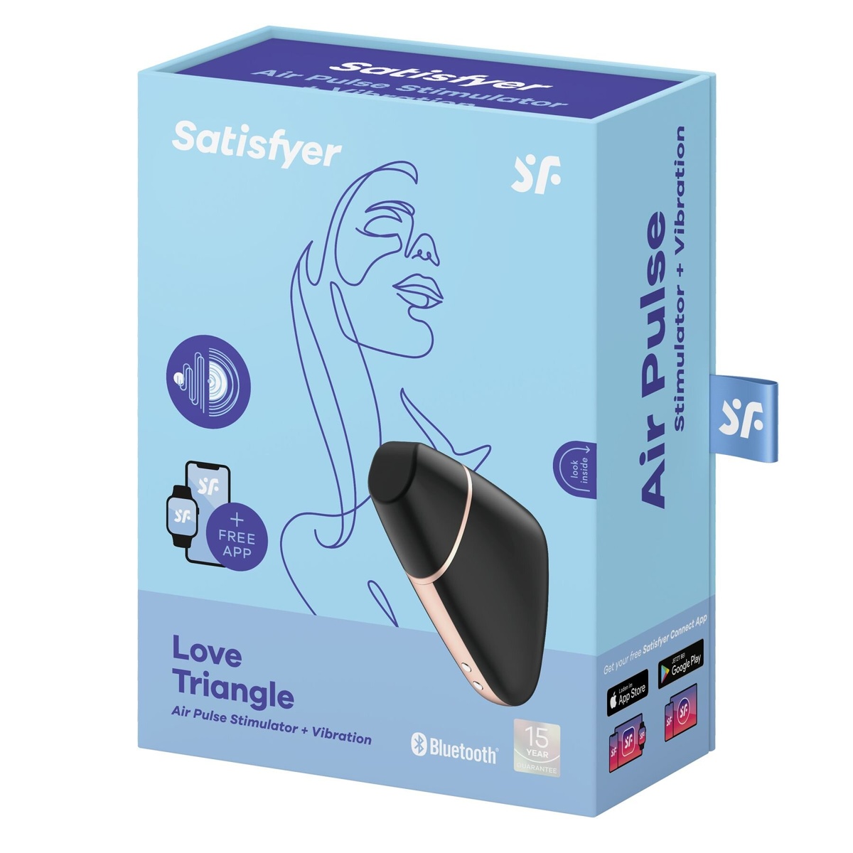 Вакуумный клиторальный стимулятор Satisfyer Love Triangle Black