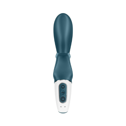 Смарт вибратор кролик Satisfyer Hug Me Bluegrey, 2 мотора, диаметр 4,2см, широкая клиторальная часть