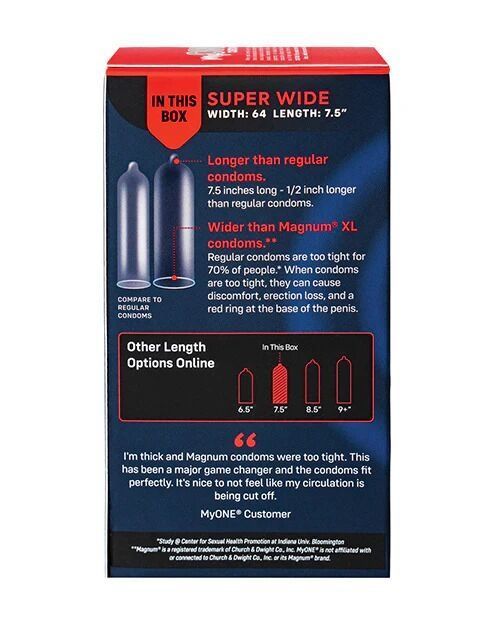 Презервативы MyONE Super Wide 10 шт, картонная коробка