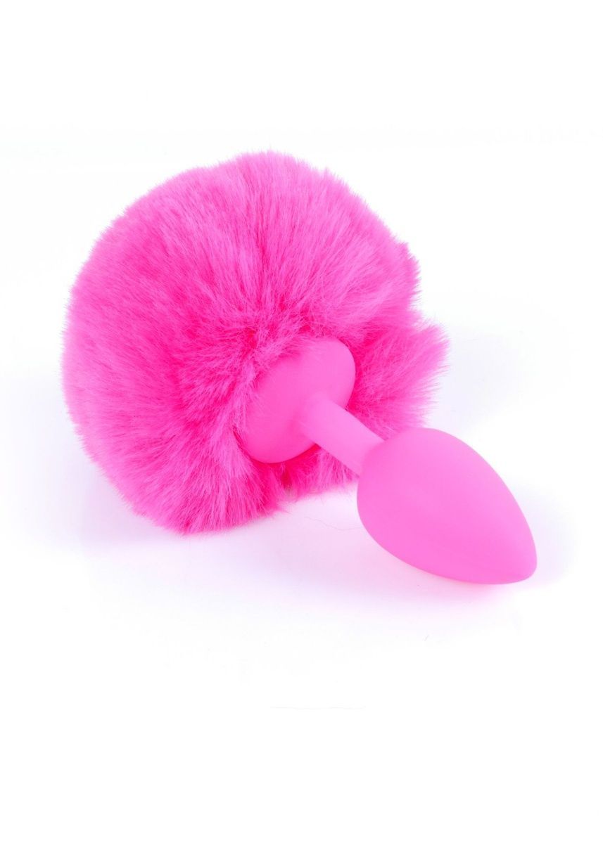 Анальна пробка Bunny Tail Silicone Pink Plug Pink