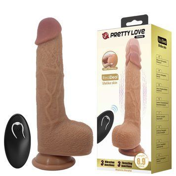 Фалоімітатор з вібрацією Pretty Love Tommy Vibrator Flesh