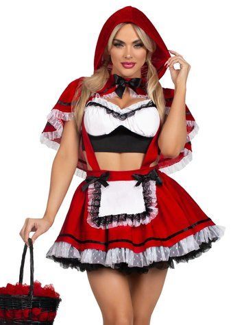 Костюм Червоної Шапочки Leg Avenue Flirty Miss Red Top and Skirt, XS
