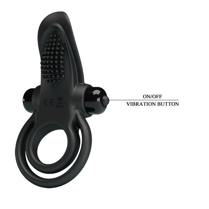 Ерекційне кільце Pretty Love Vibrant Penis Ring Black