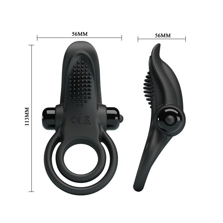 Ерекційне кільце Pretty Love Vibrant Penis Ring Black