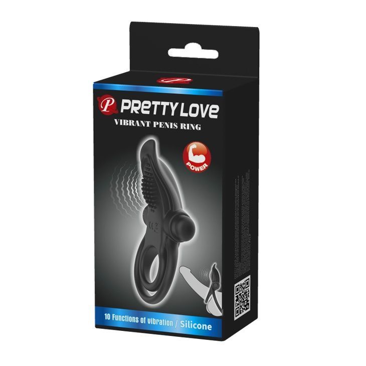 Ерекційне кільце Pretty Love Vibrant Penis Ring Black
